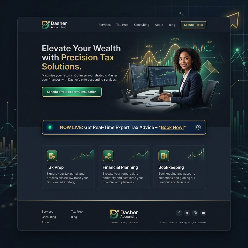 Dasher Accounting client portal site