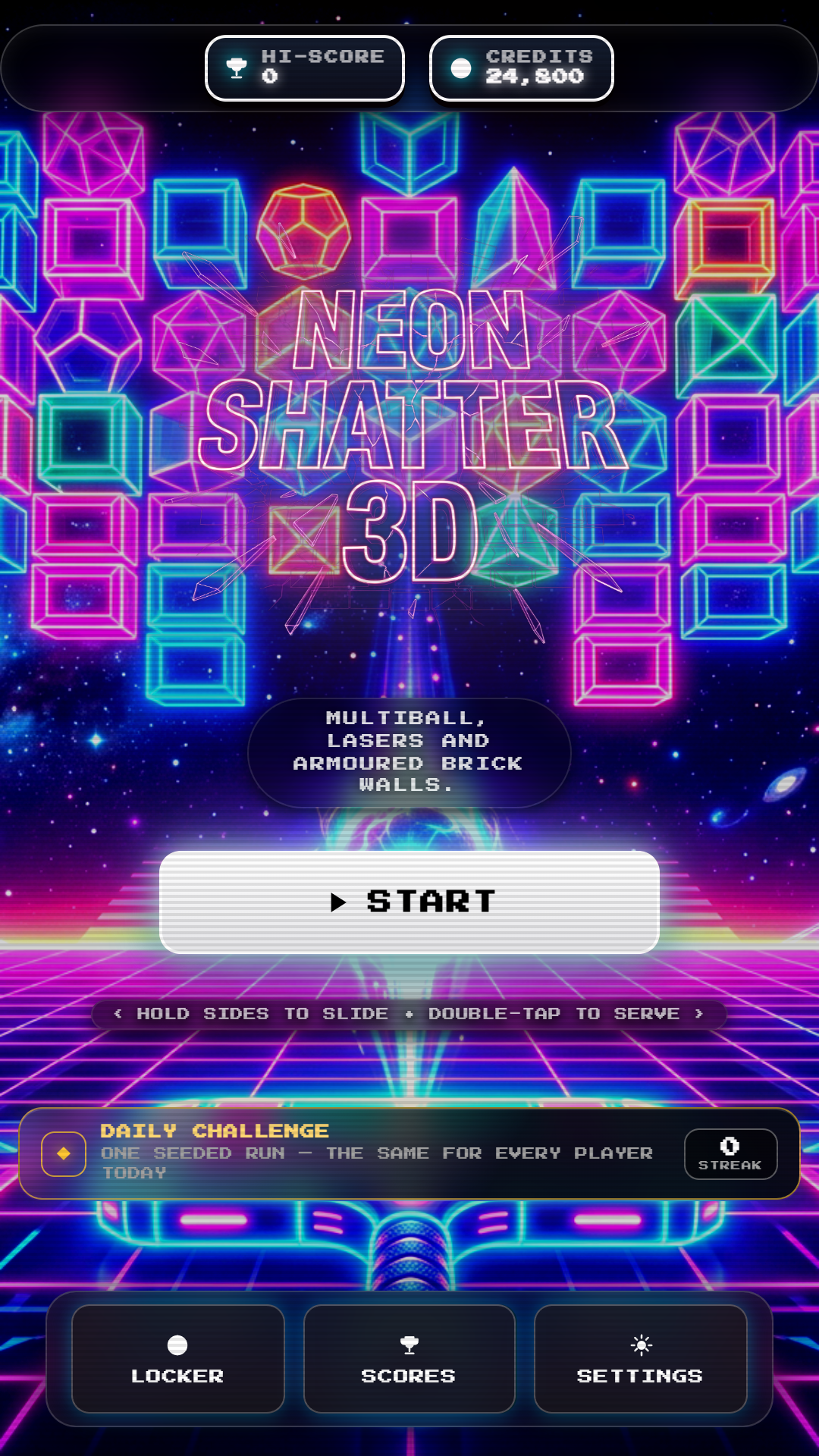 Neon Shatter 3D gameplay screenshot