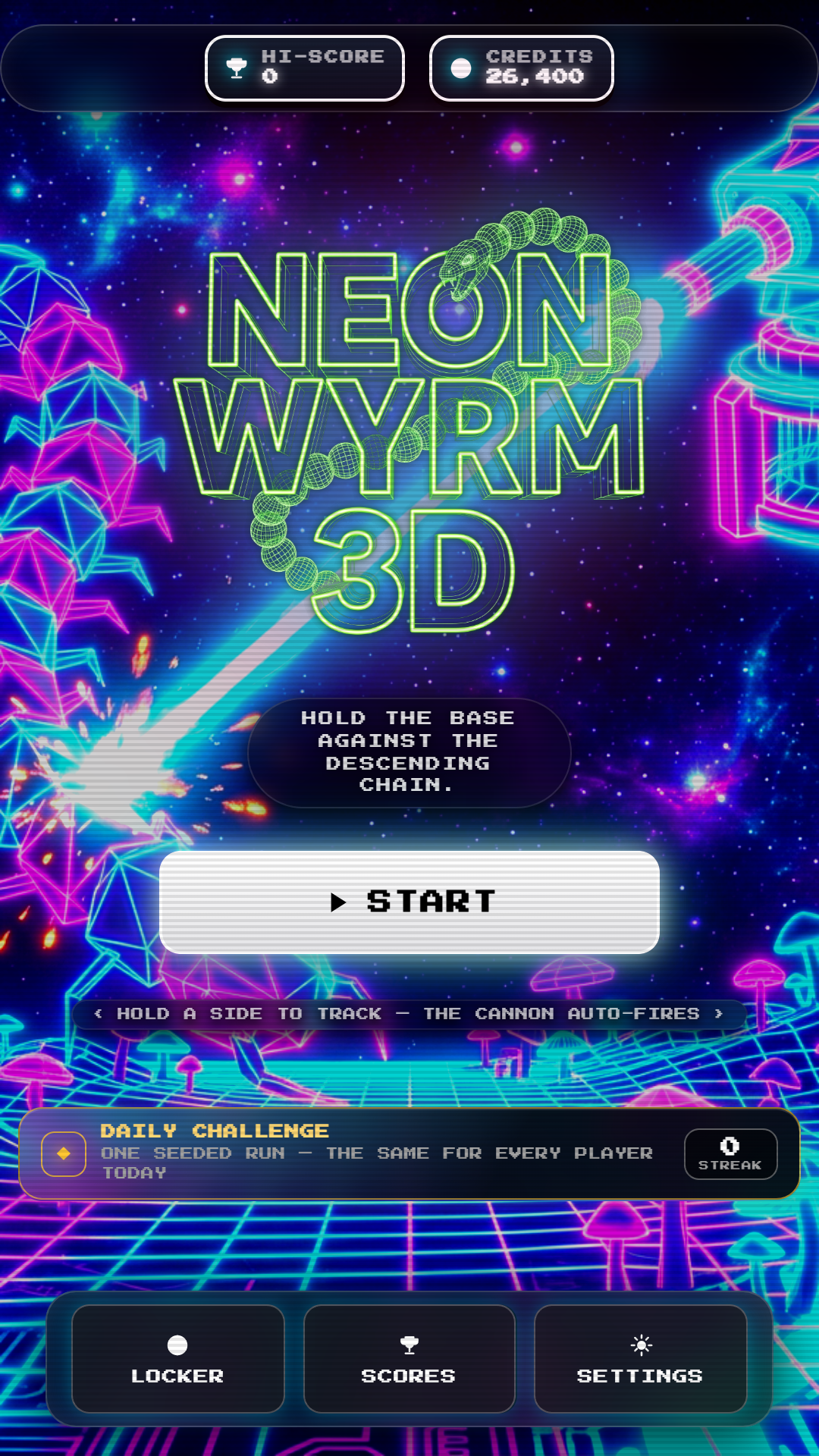 Neon Wyrm 3D gameplay screenshot